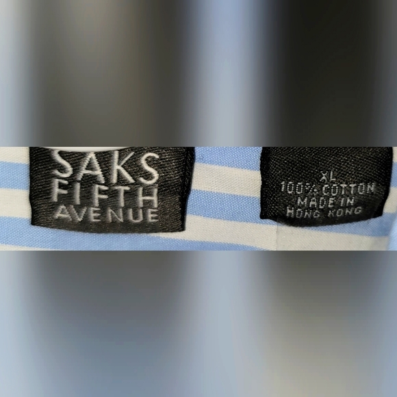 🔁🔁🔁Men's Saks Fifth Avenue Shirt; Size: XL🔁🔁🔁 - Picture 4 of 4